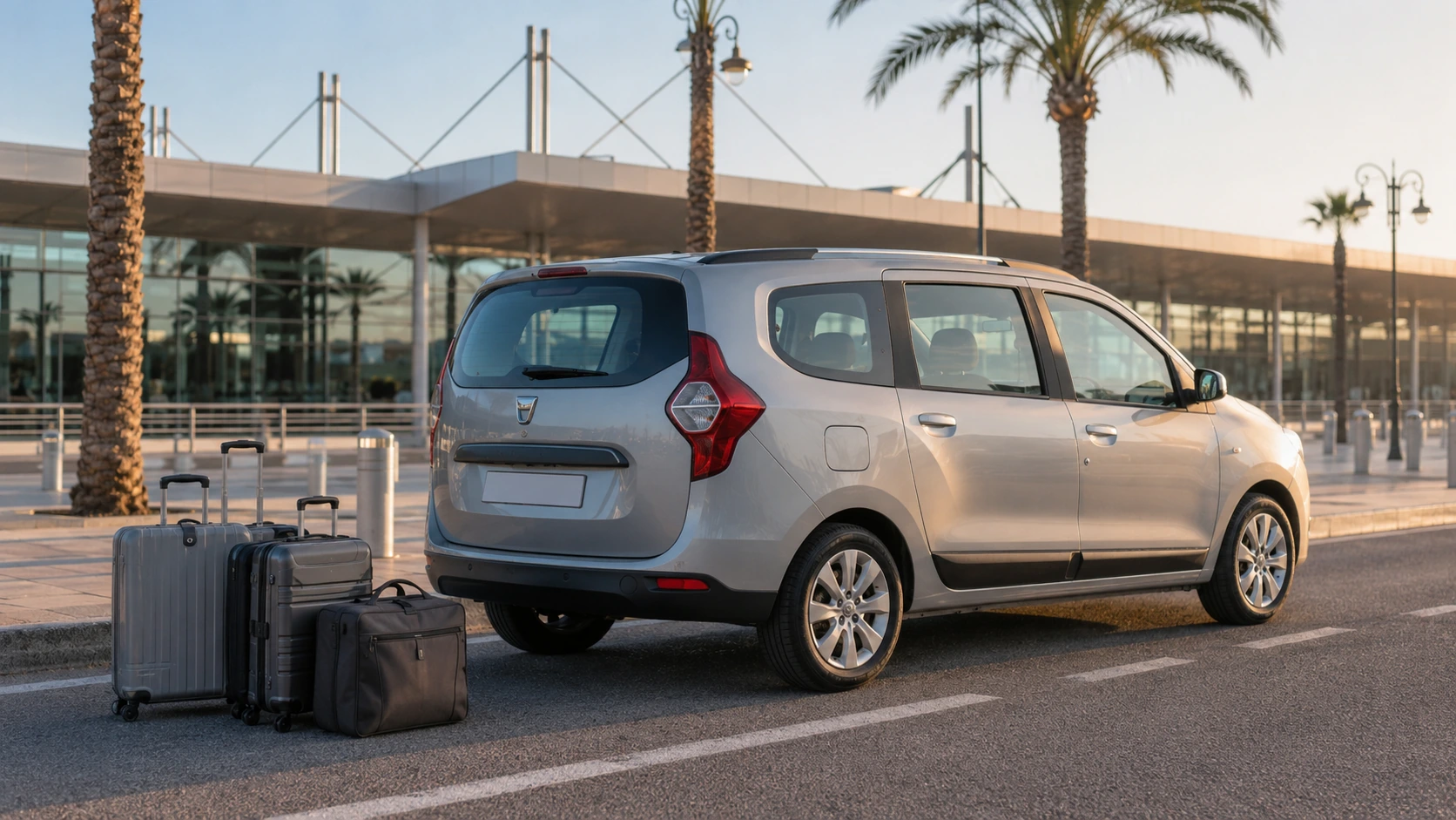 Dacia Lodgy 7 places livré près de l'aéroport Tanger Ibn Battouta