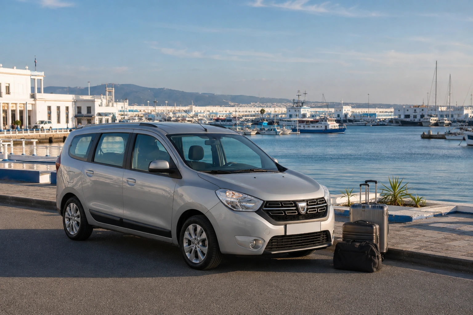 Dacia Lodgy familial en location près du Port de Tanger-Ville