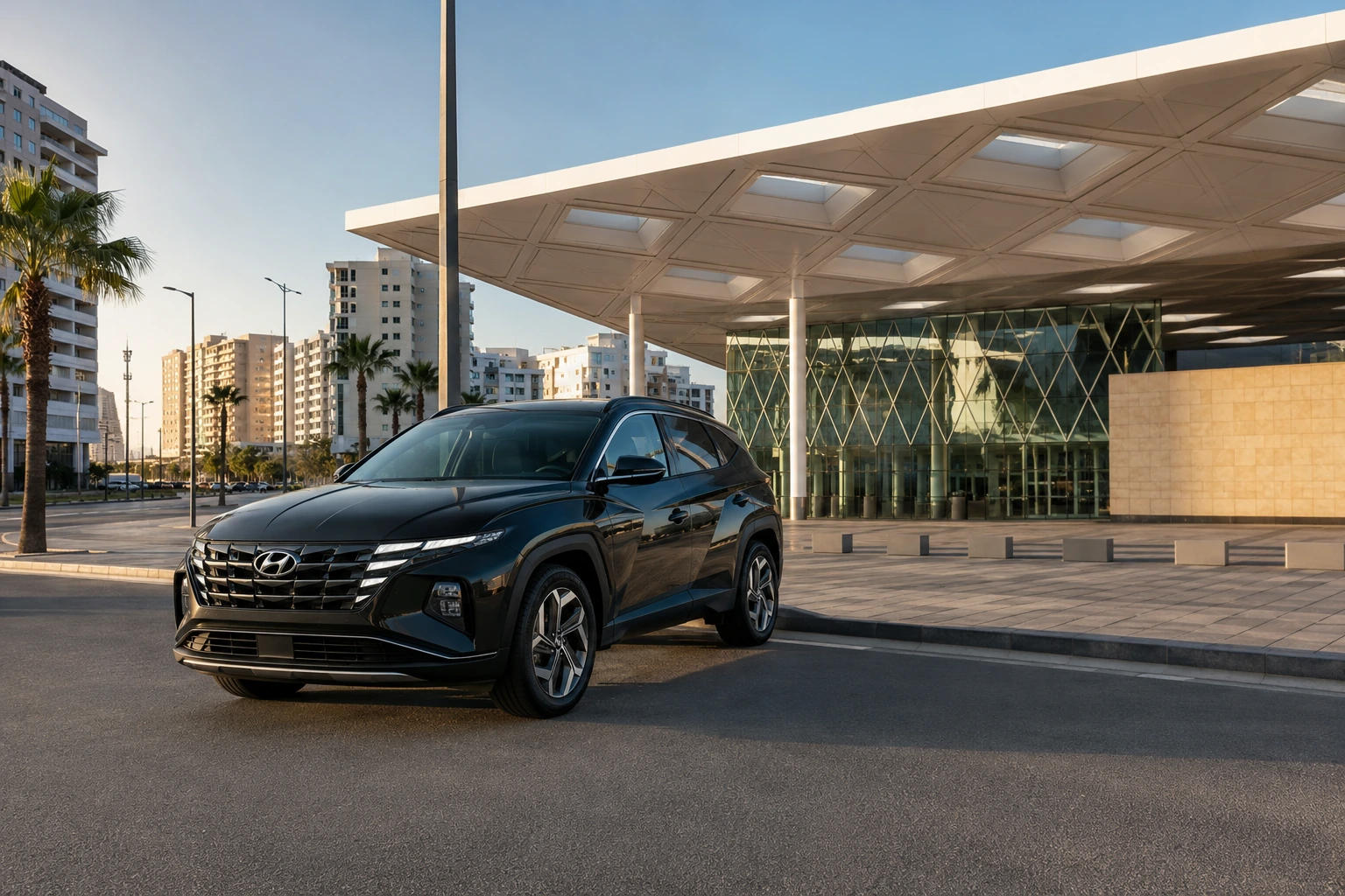 Hyundai Tucson de location à Tanger au départ de la Gare Tanger-Ville