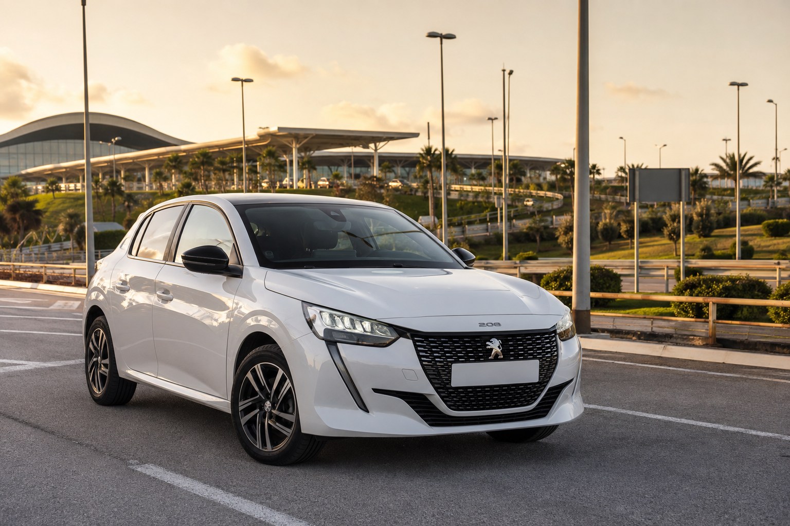 Peugeot 208 de location avec livraison près de l’aéroport Tanger Ibn Battouta