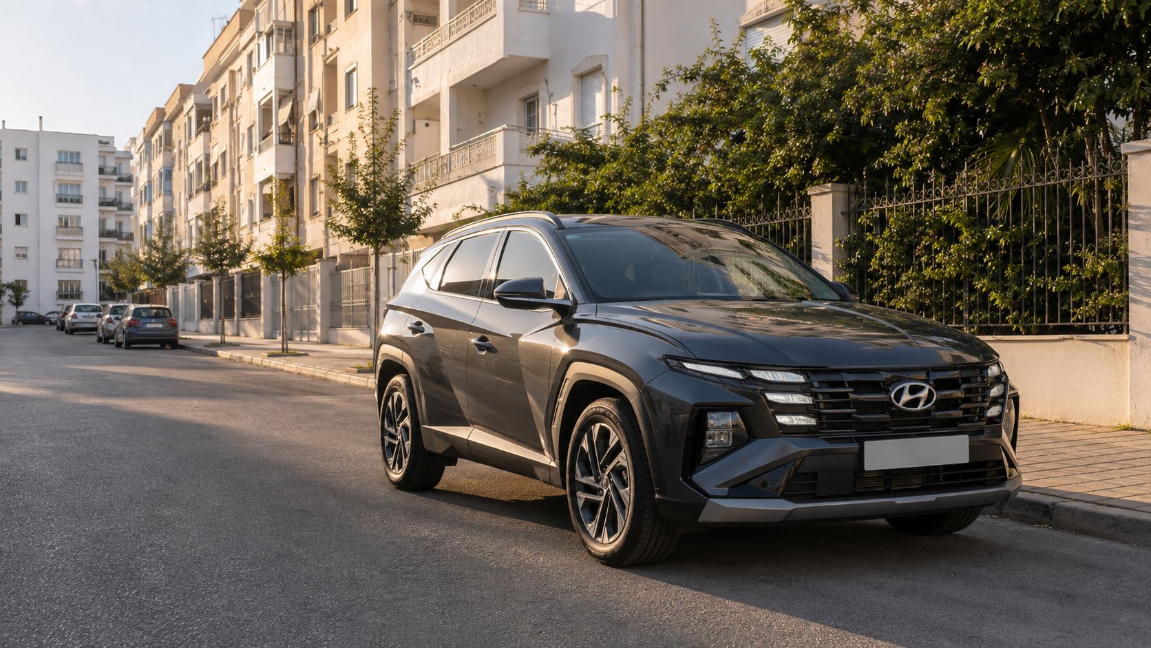 Hyundai Tucson disponible à la livraison pour une location de voiture à Branes