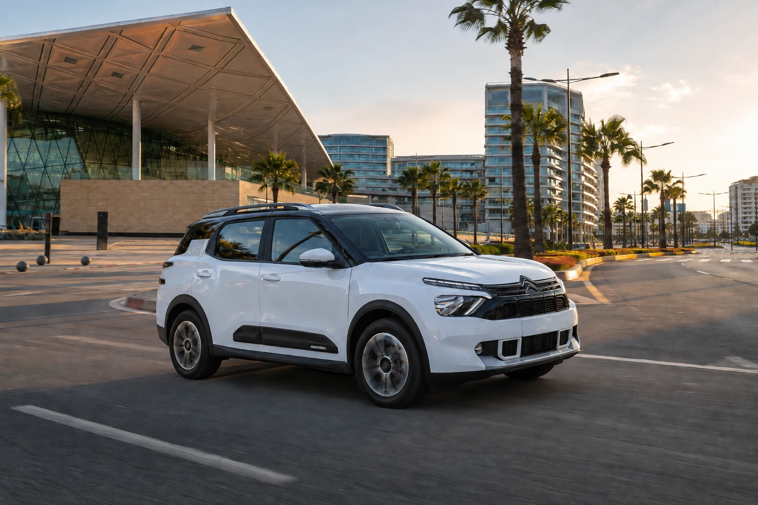 Citroën C3 Aircross de location au départ de la Gare Tanger-Ville à Tanger
