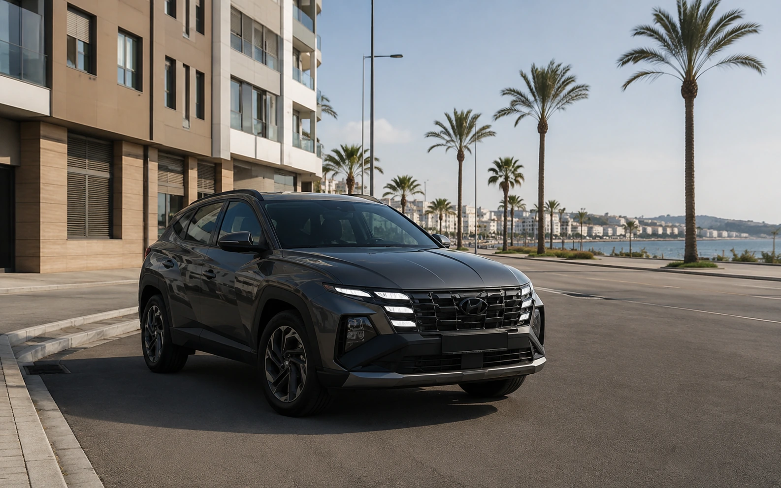 Hyundai Tucson récent disponible à la location à Tanger avec FOURM CAR
