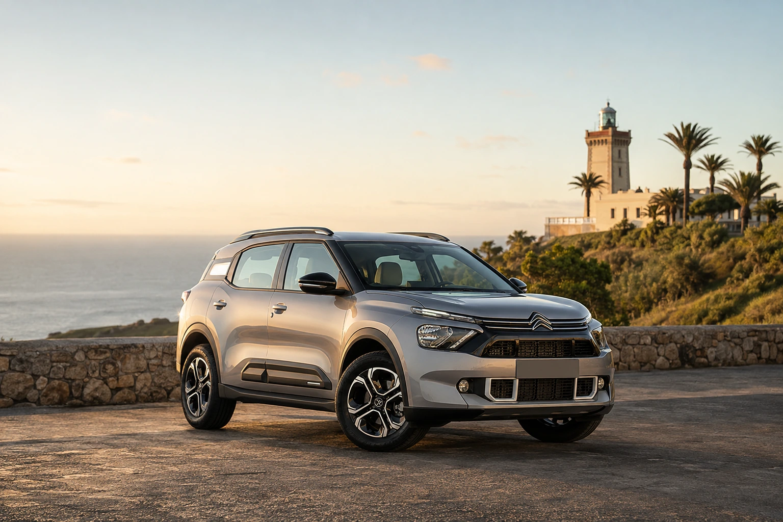 Citroën C3 Aircross récent en location dans le secteur de Cap Spartel à Tanger