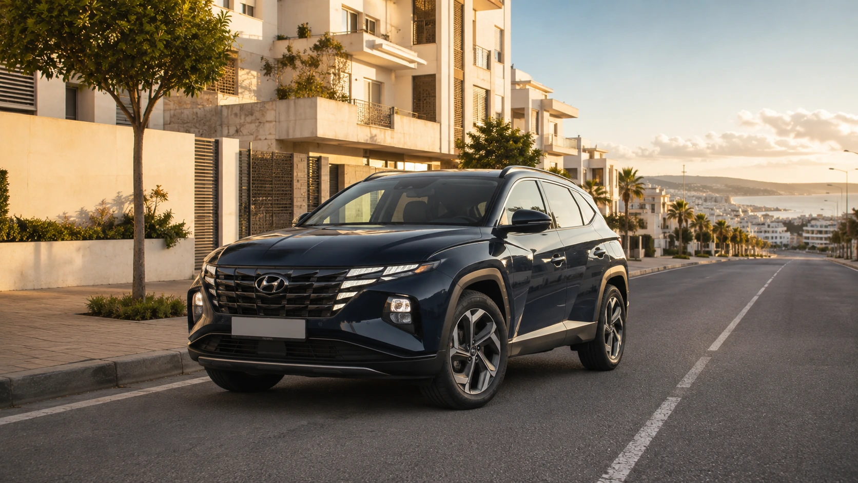 Hyundai Tucson de location à Tanger pour les trajets depuis El Majd