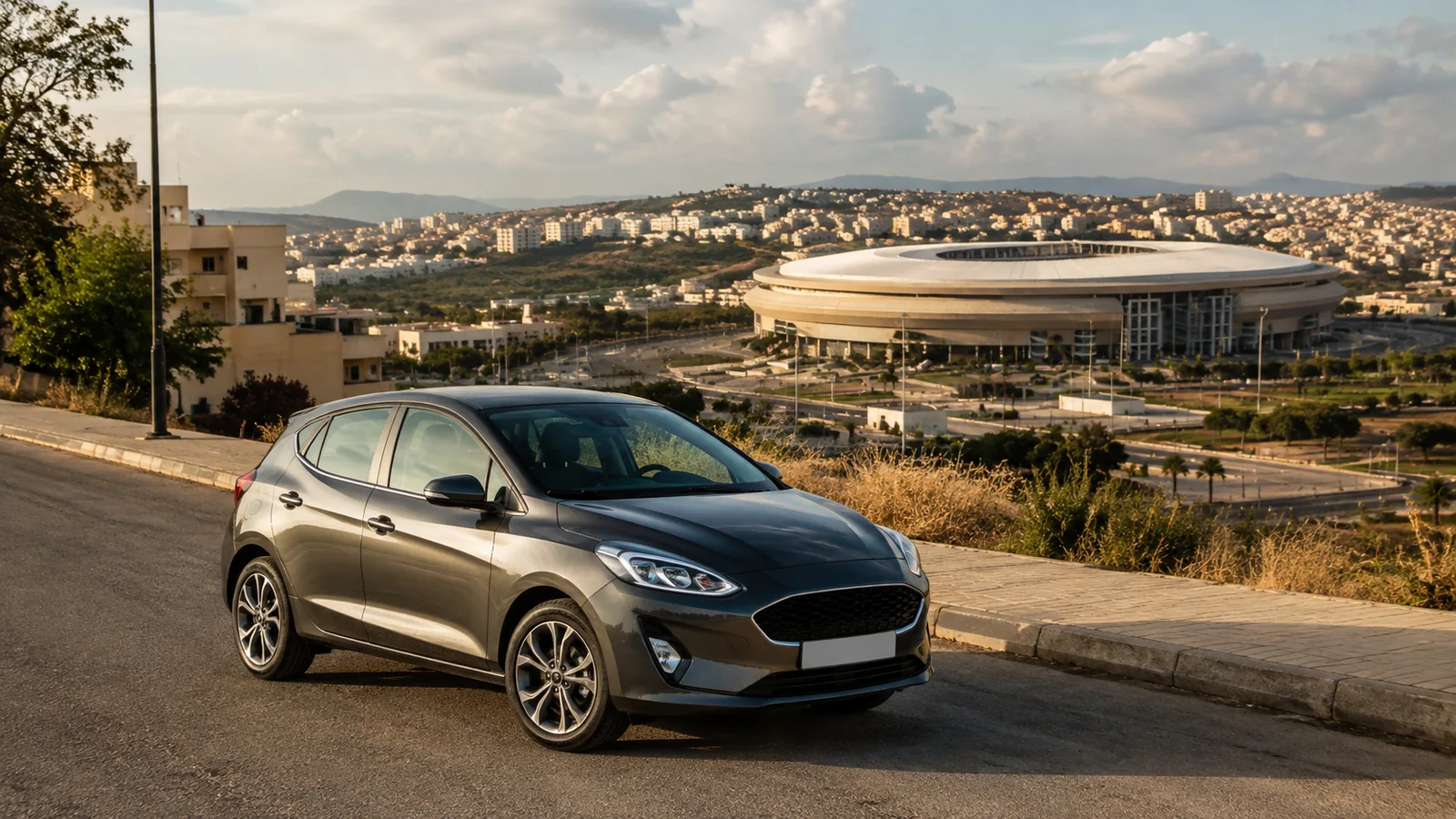 Voiture de location près du Grand Stade de Tanger à proximité d’Aharrarine
