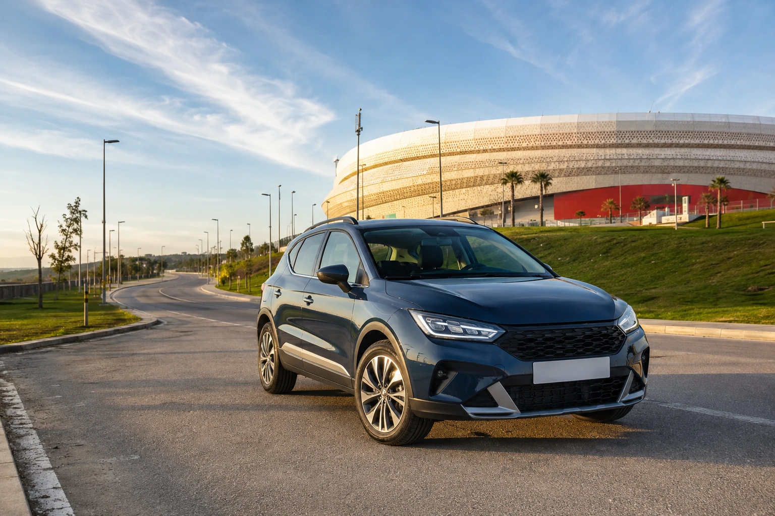 Voiture de location près du Grand Stade de Tanger, proche de Mghayer