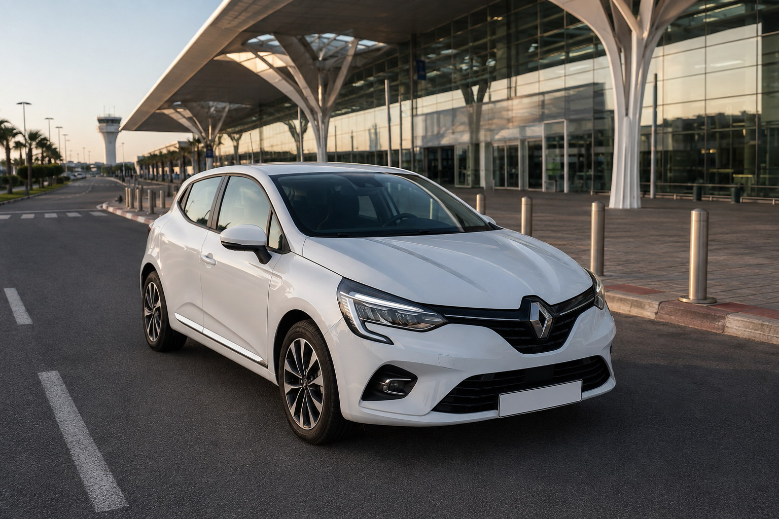 Renault Clio 5 de location pour professionnels près de l’aéroport Tanger Ibn Battouta