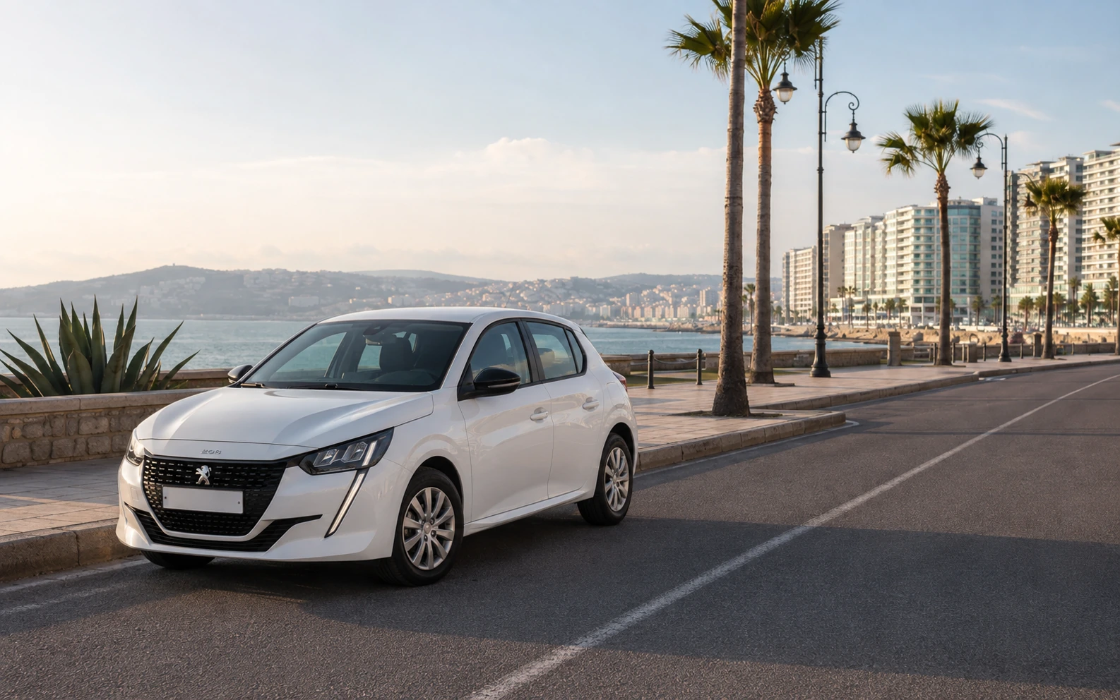 Peugeot 208 diesel de location près du front de mer à Tanger