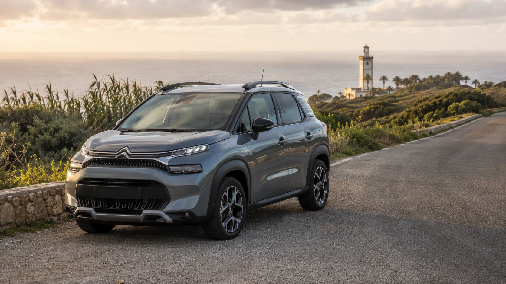 Citroën C3 Aircross de location lors d’une excursion vers Cap Spartel près de Tanger